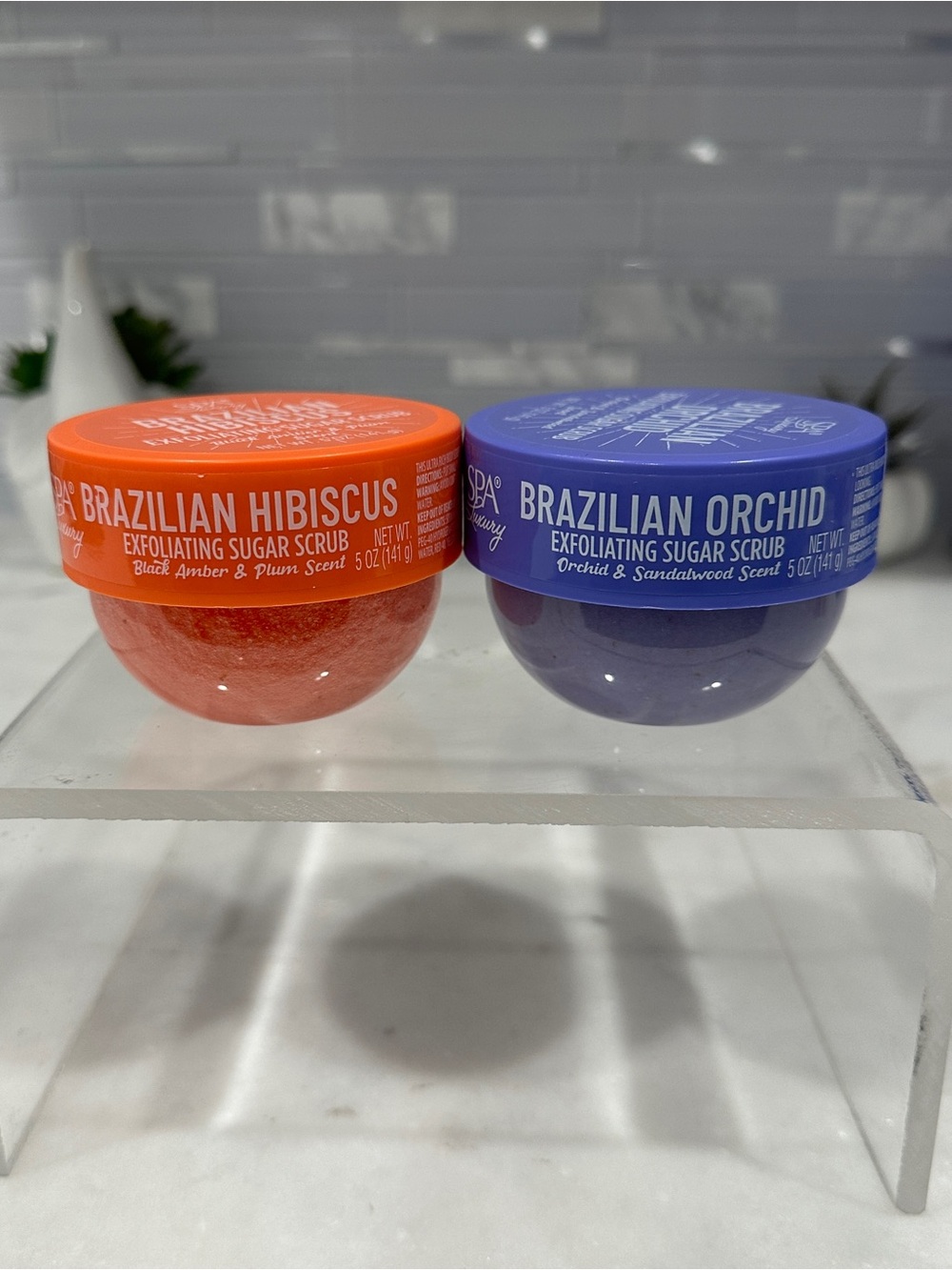 SPA LUXURY BRAZILIAN Orchid Hibiscus Sol Exfoliating Sugar Body Scrub Bundle 3Pk - Picture 3 of 6